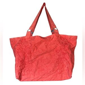 Kyla Seo Ella Embroidered Bag Cotton Zipper Tote NWT